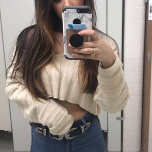 Loose cropped sweater